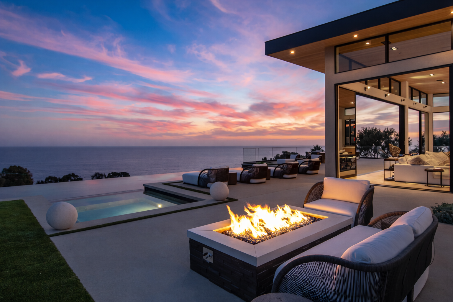 Custom luxury home in Malibu Puerco Canyon Residence hillside exterior