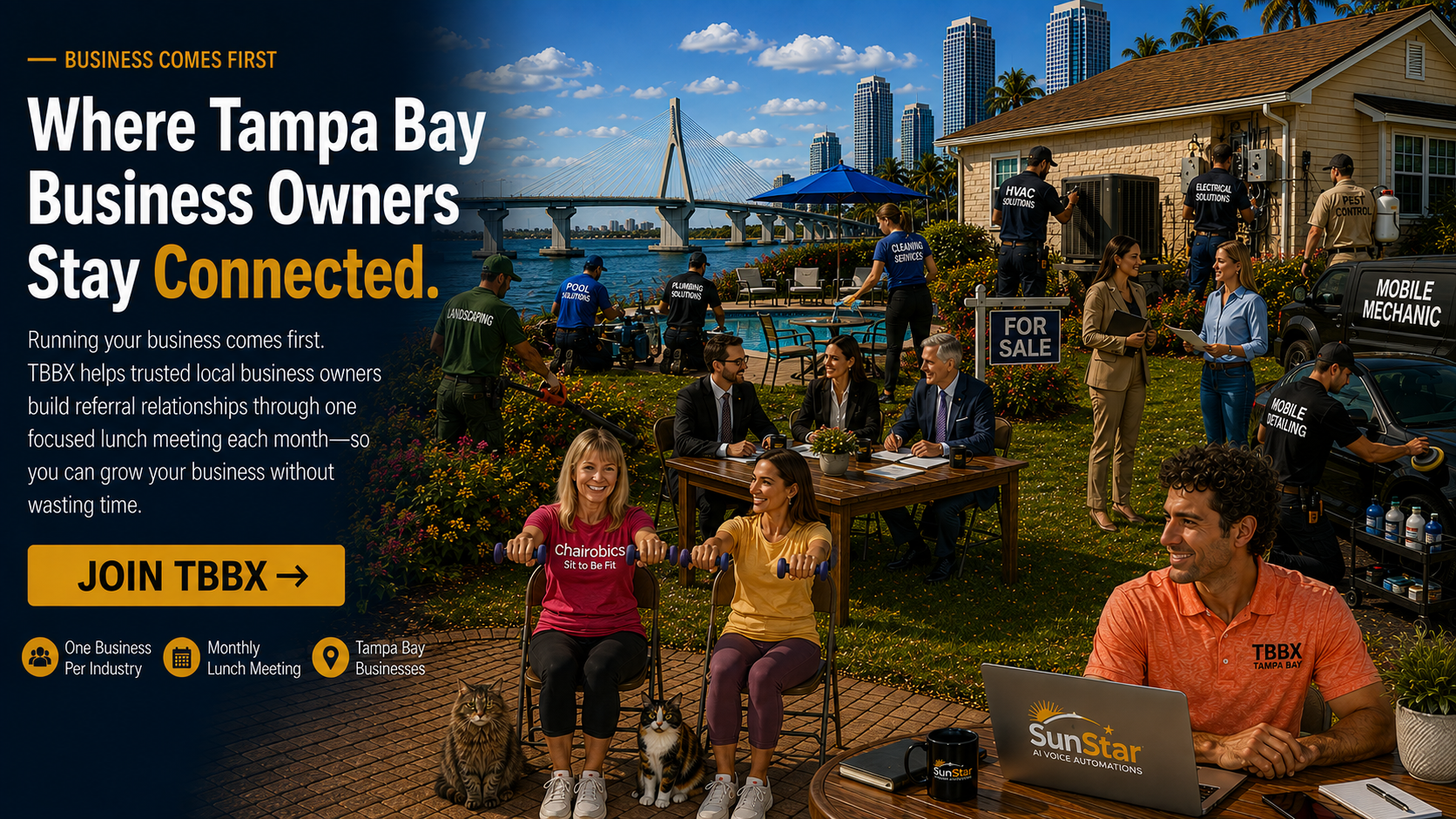 Tampa Bay Business Exchange community of local business owners and service professionals