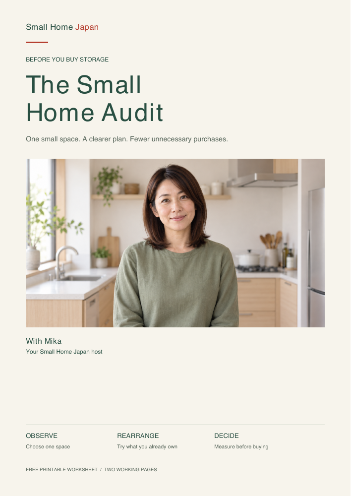 The Small Home Audit cover with Mika from Small Home Japan