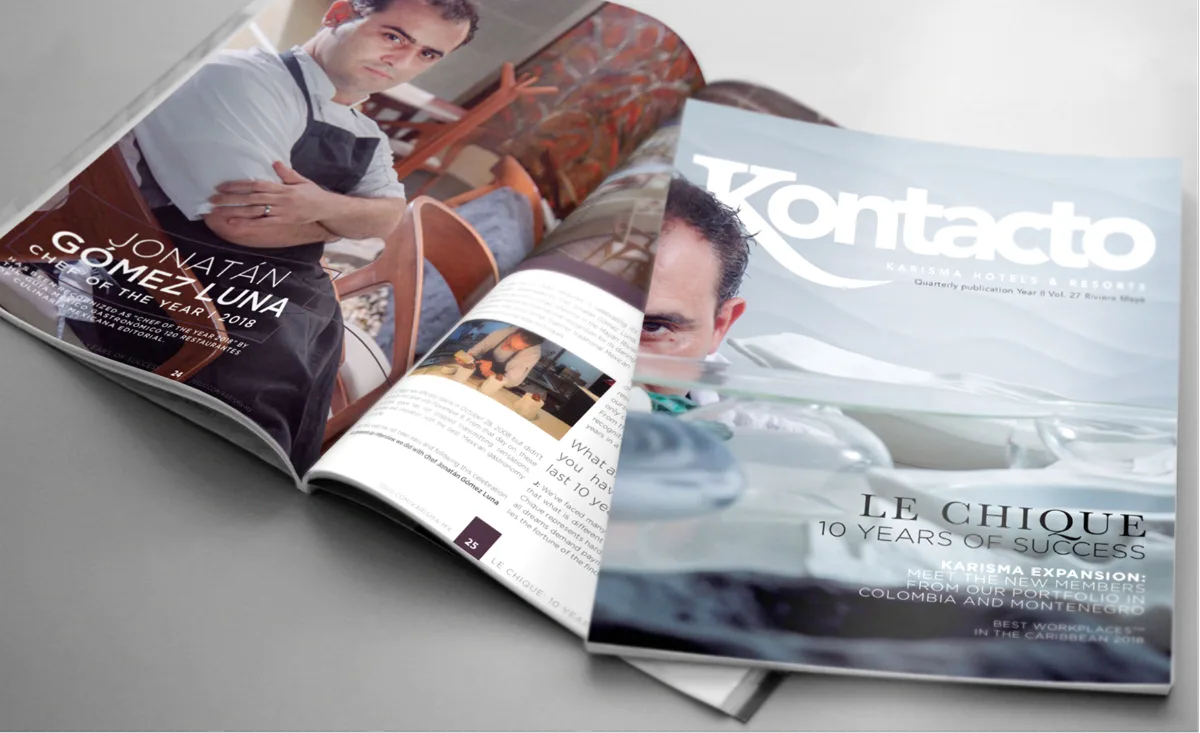 Diseño editorial de revista corporativa realizado por Brandito