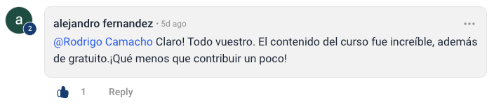 Testimonio escrito de alumno de Emprendista 9