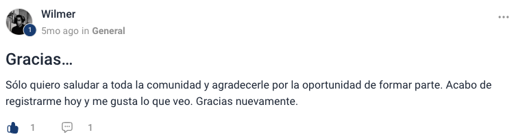 Testimonio escrito de alumno de Emprendista 2
