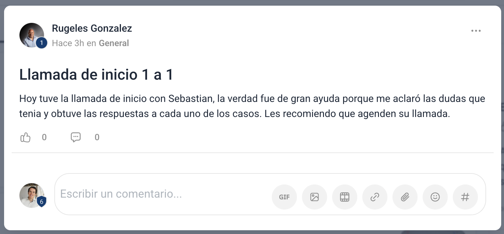 Testimonio escrito de alumno de Emprendista 37