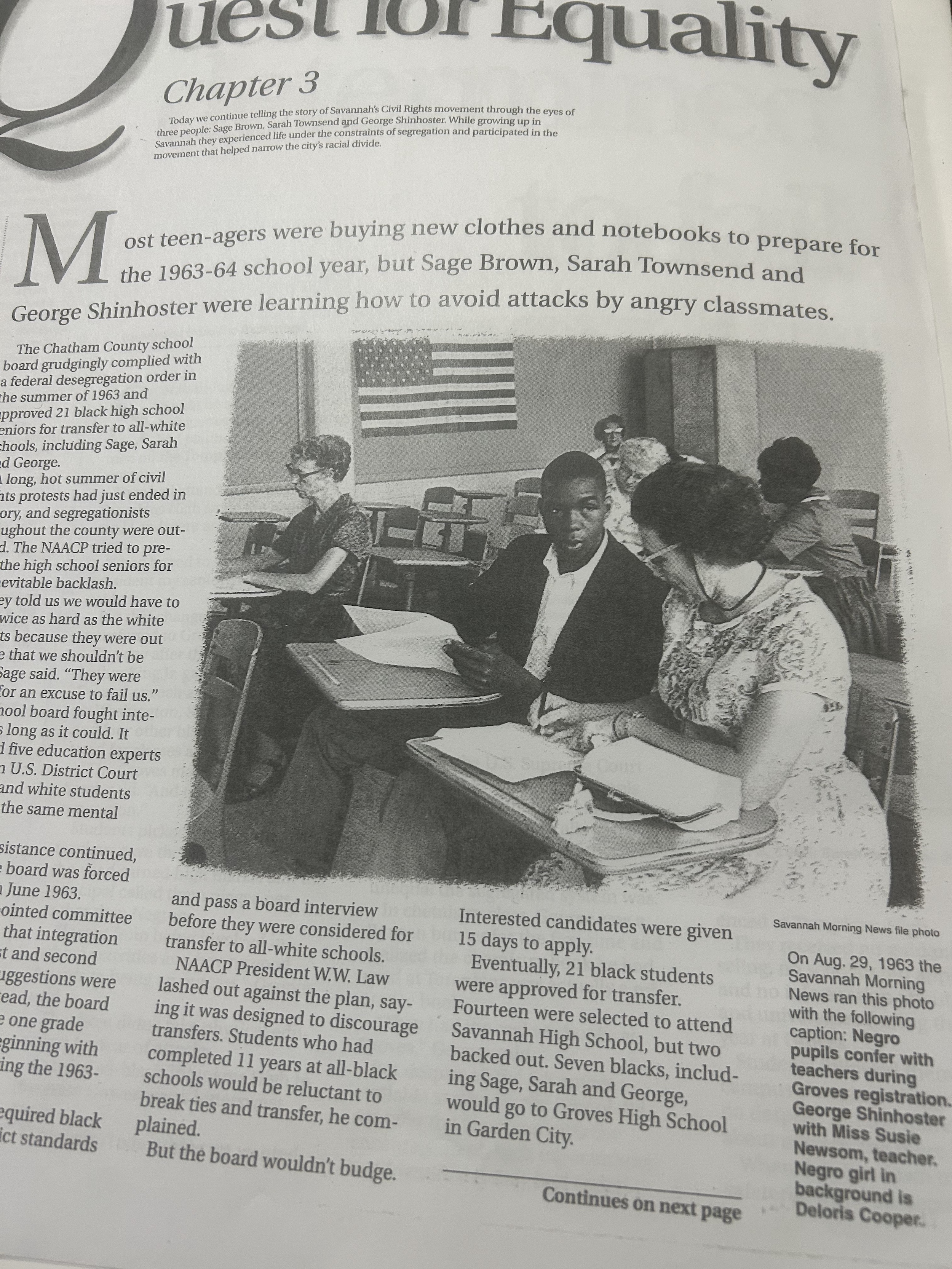 Savannah Morning News 1963