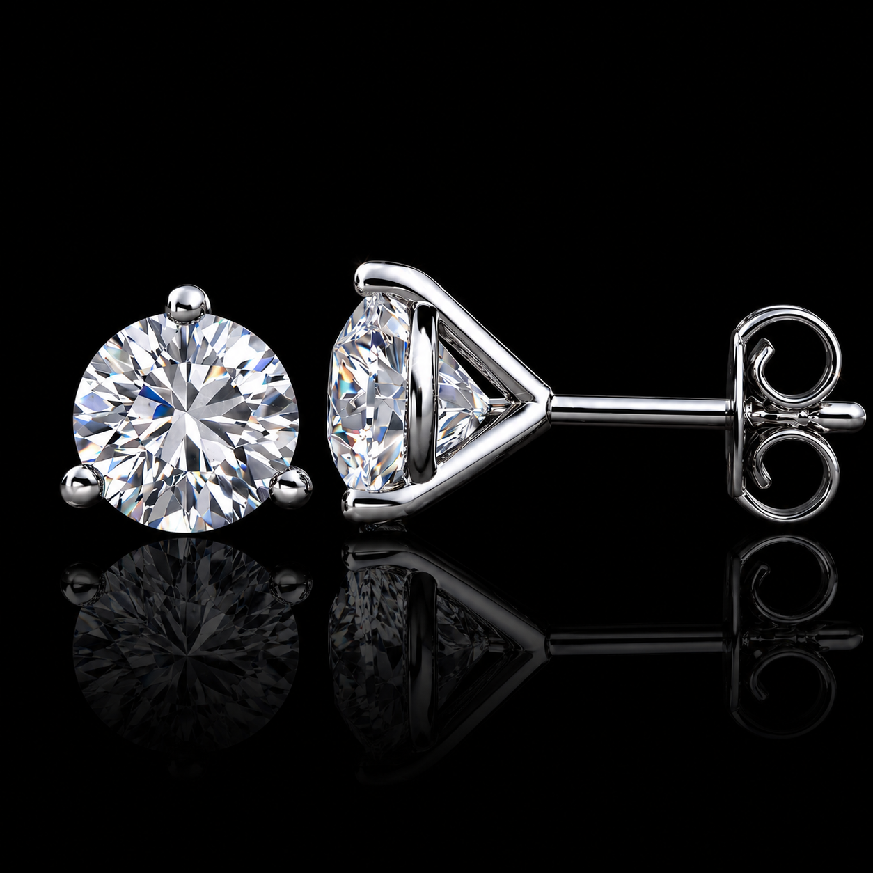 Diamond Stud Earrings