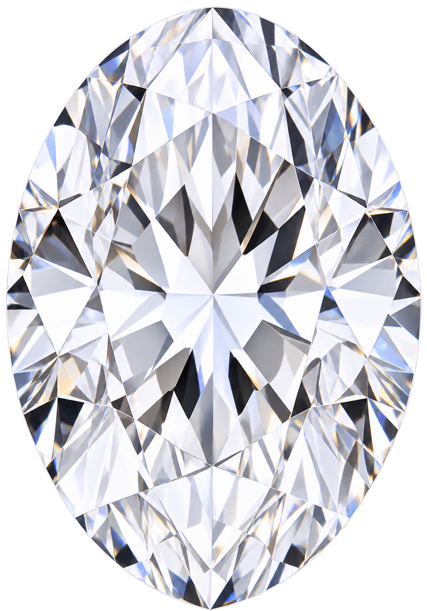Oval diamond shape