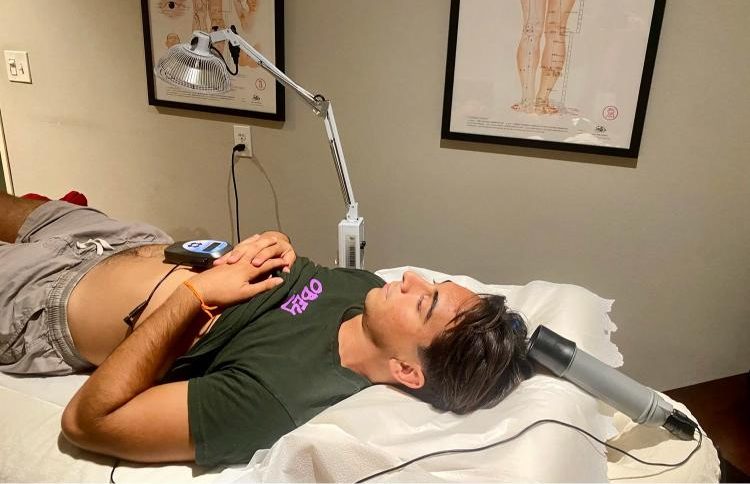 Biomodulator transducer microcurrent therapy for pain relief at Bodywork Innovations Redding CA