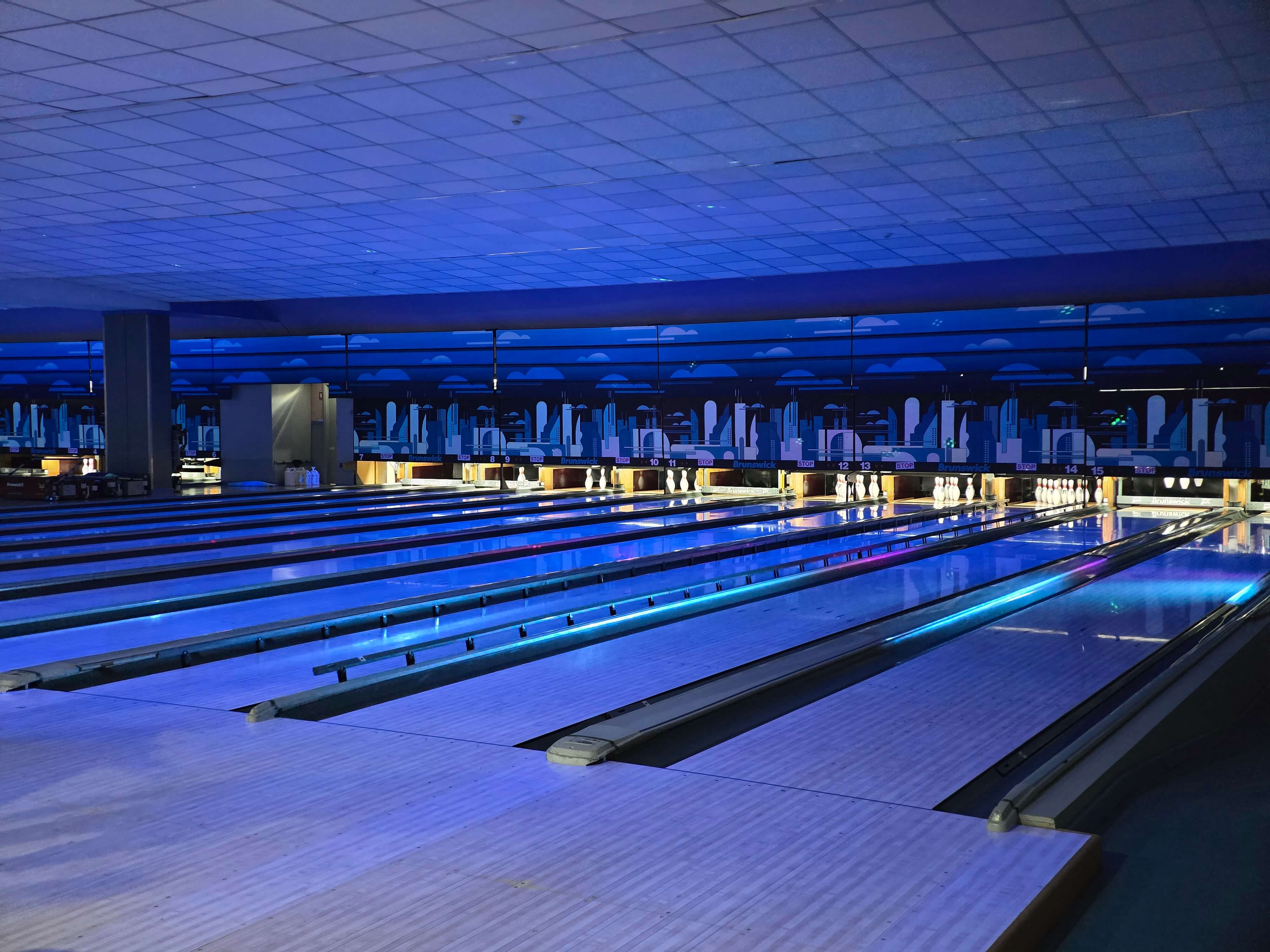 Bowling lanes at Kykko Bowling in Nicosia