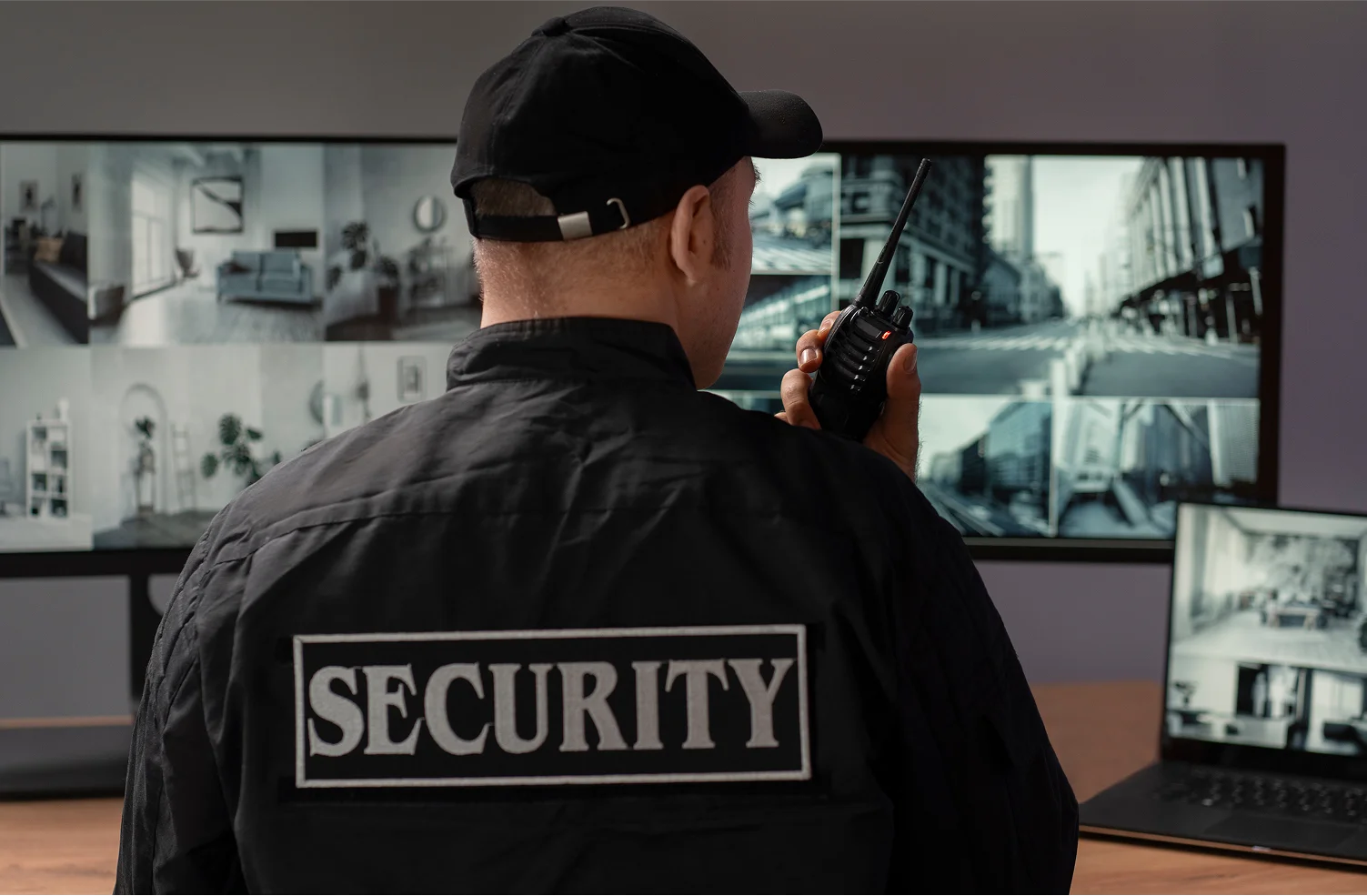 Security personnel on a call