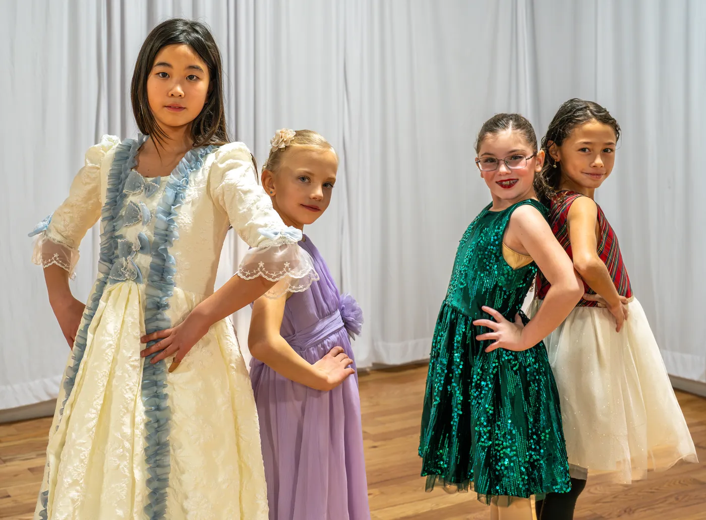 Ladu students in costume for a showcase
