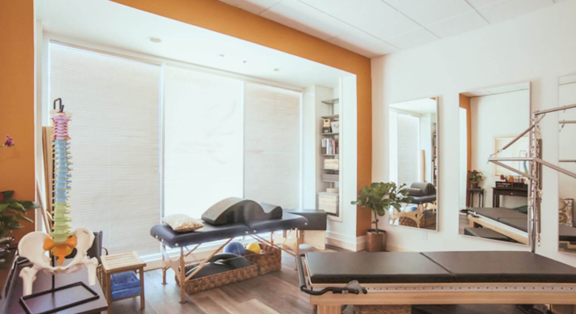 Image of the inside clinic for Dr. Diedra, Physical Therapist, Clinical Pilates Teacher, and Menopause Coach