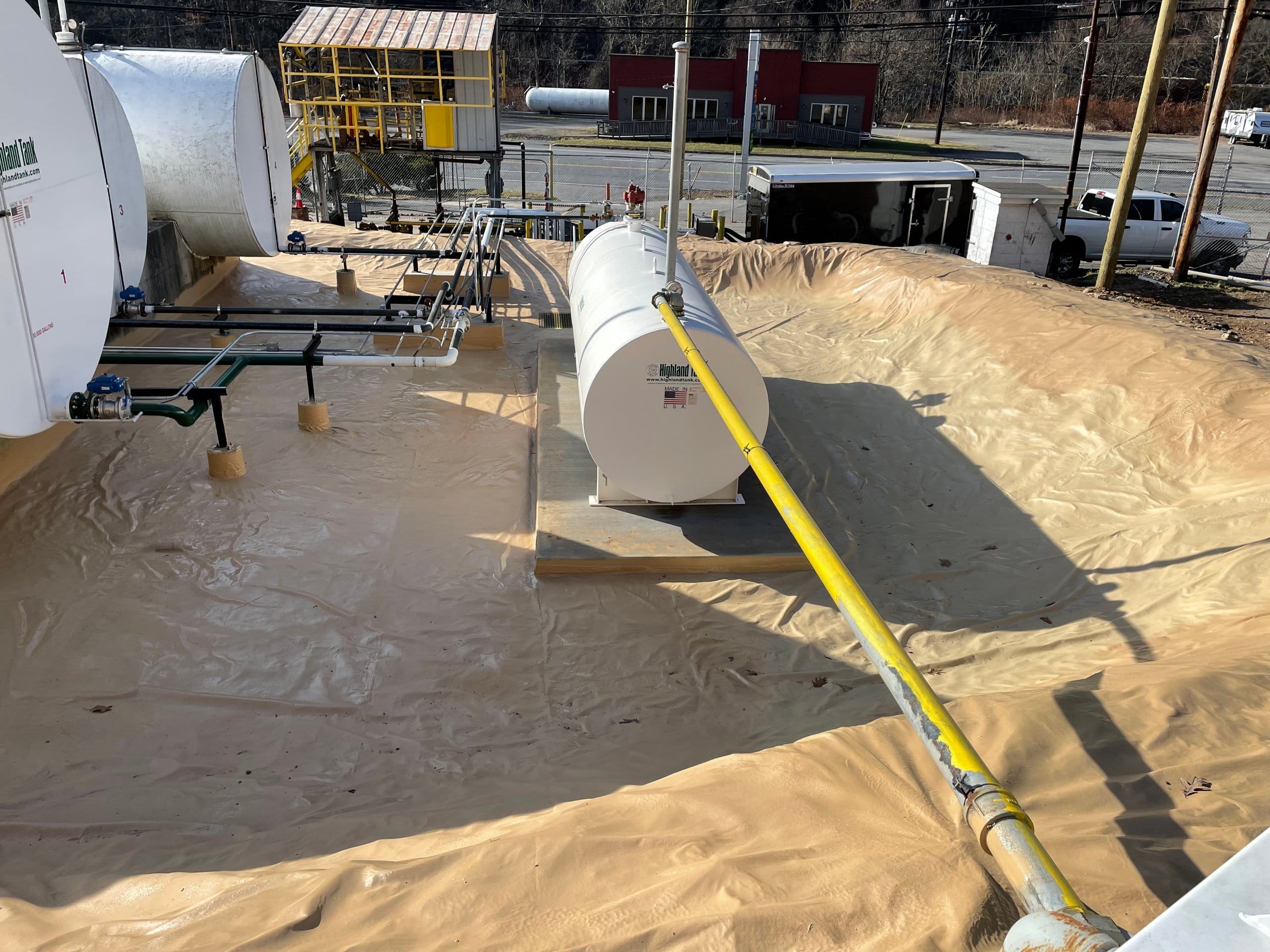 Commercial fluid-applied coating and containment project