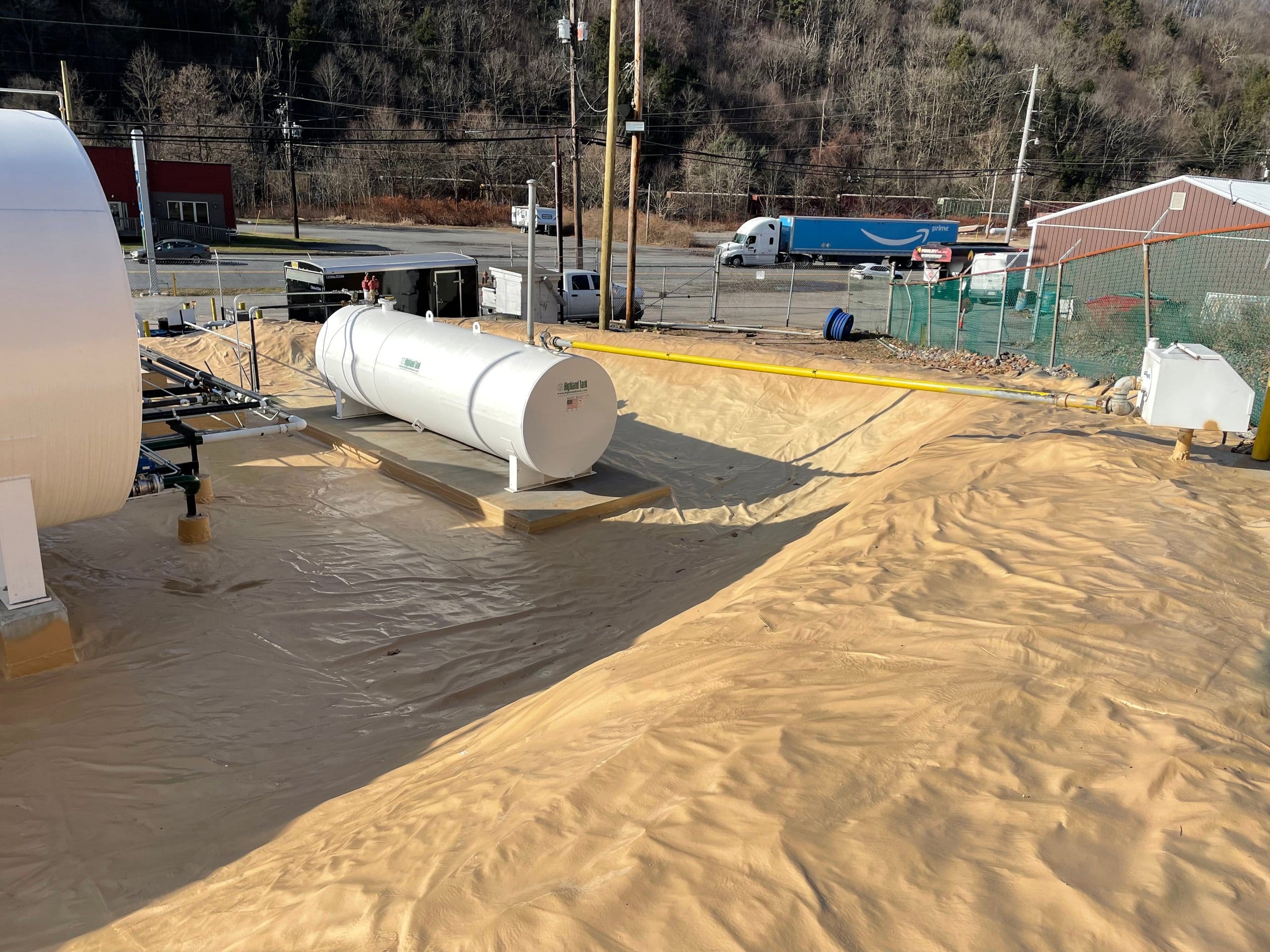 Commercial fluid-applied coating and containment project