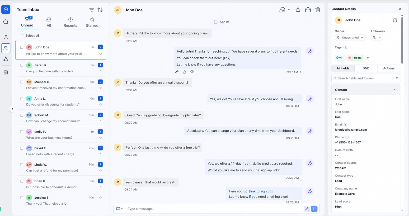 GHL Inbox