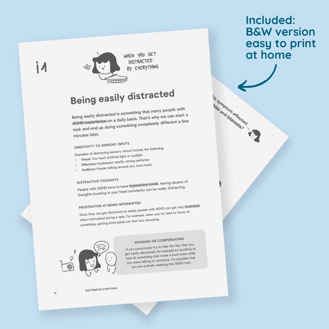 The workbook used digitally or printed at home