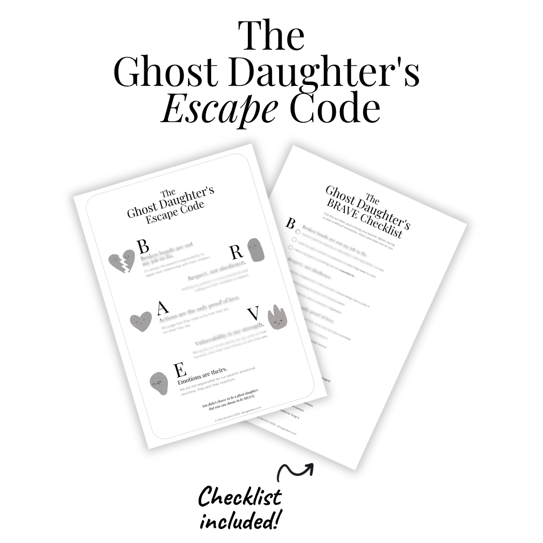 The Ghost Daughter's Escape Code + Checklist