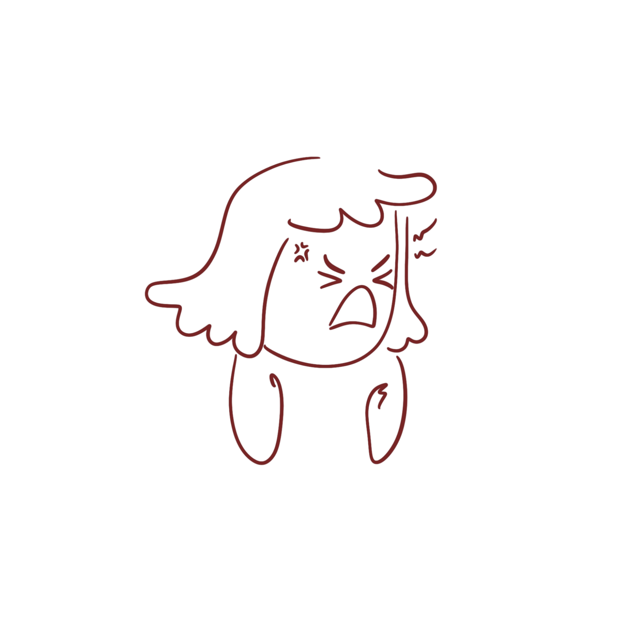 Illustration : la petite fille cach&eacute;e dans sa chambre