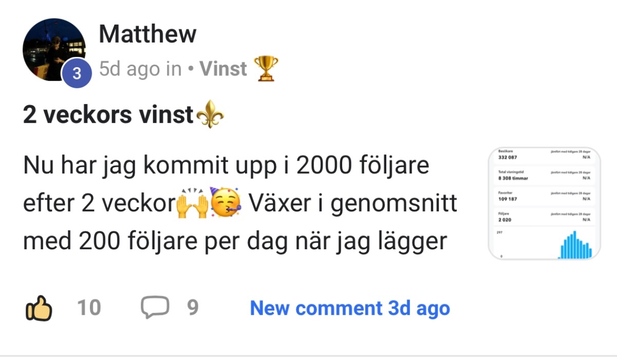 Matthew — resultat