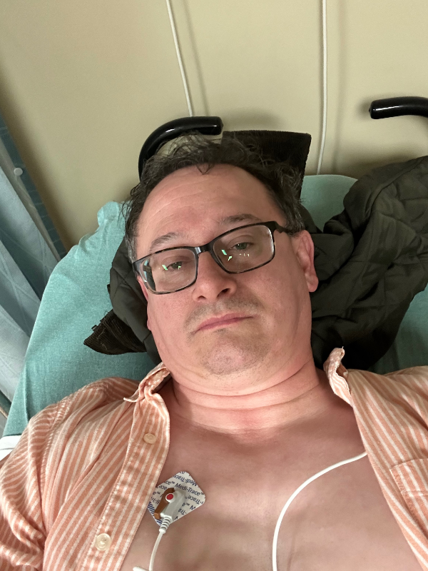 Charles Kirkland in the emergency room in November 2025