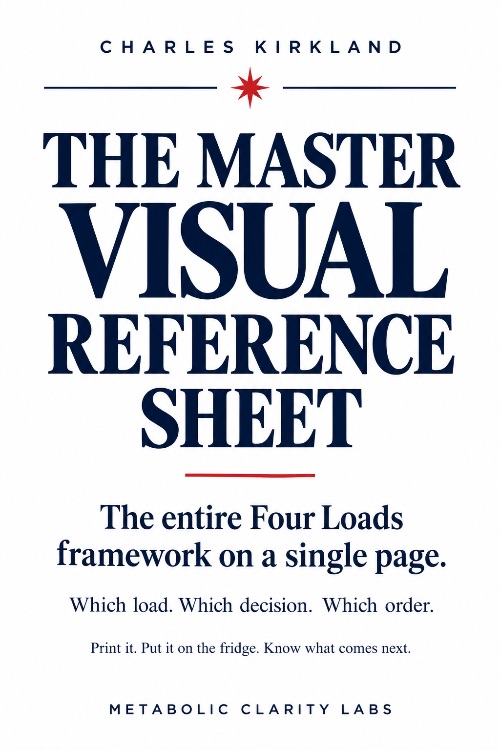 The Master Visual Reference Sheet, the Four Loads framework on one page