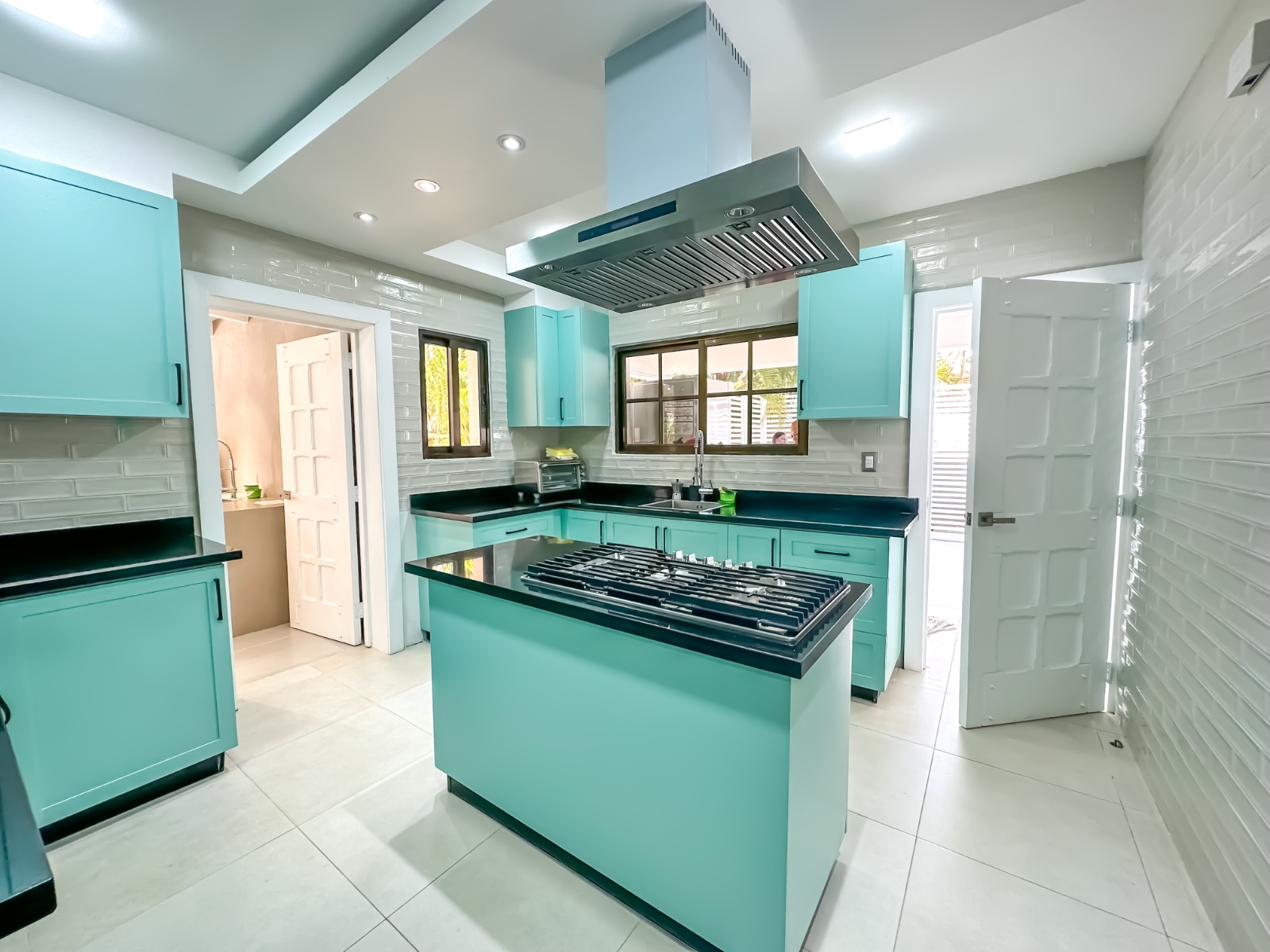 Kitchen of a private villa at Casa de Campo.