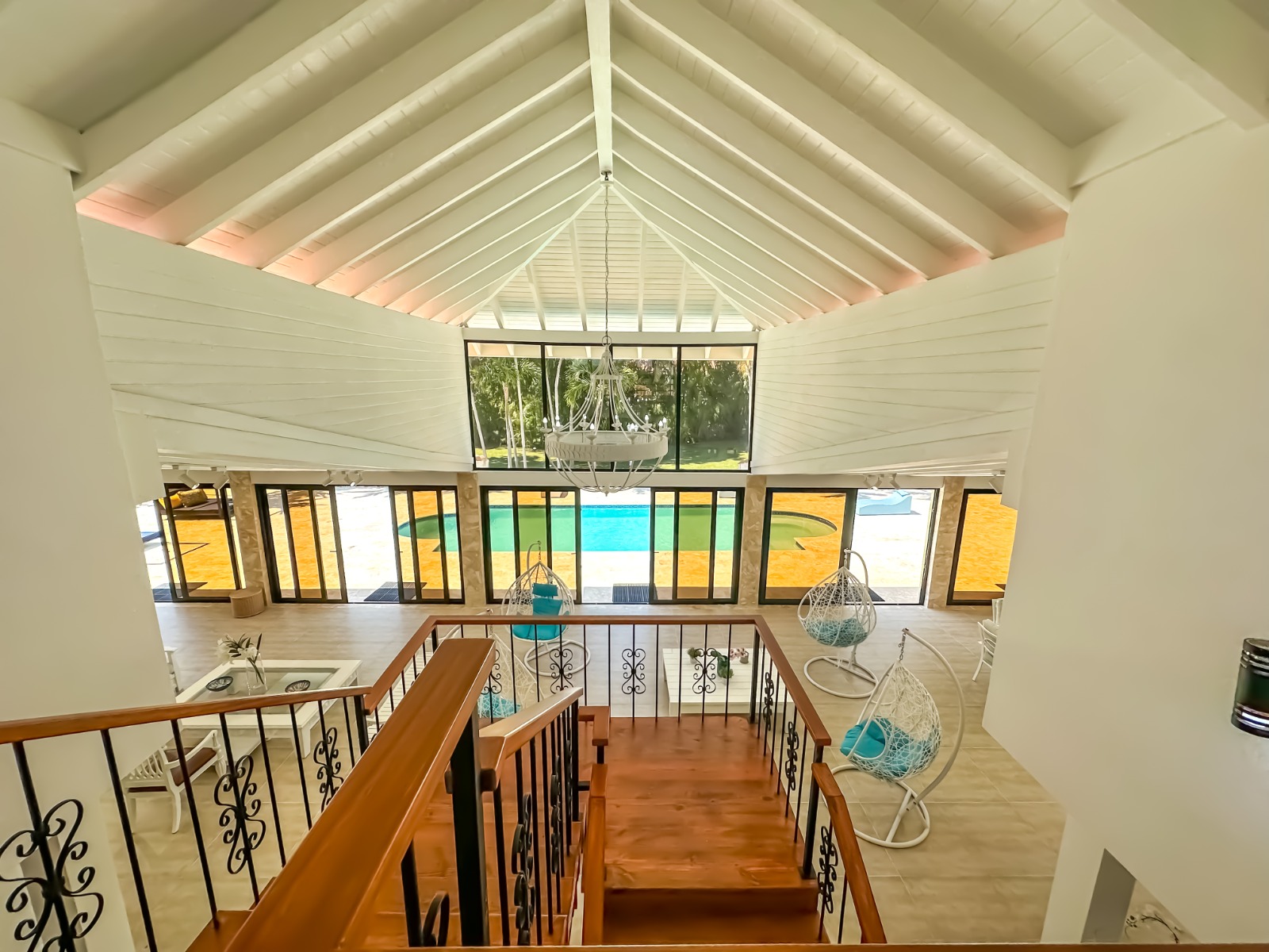Open bedroom of a private villa at Casa de Campo.