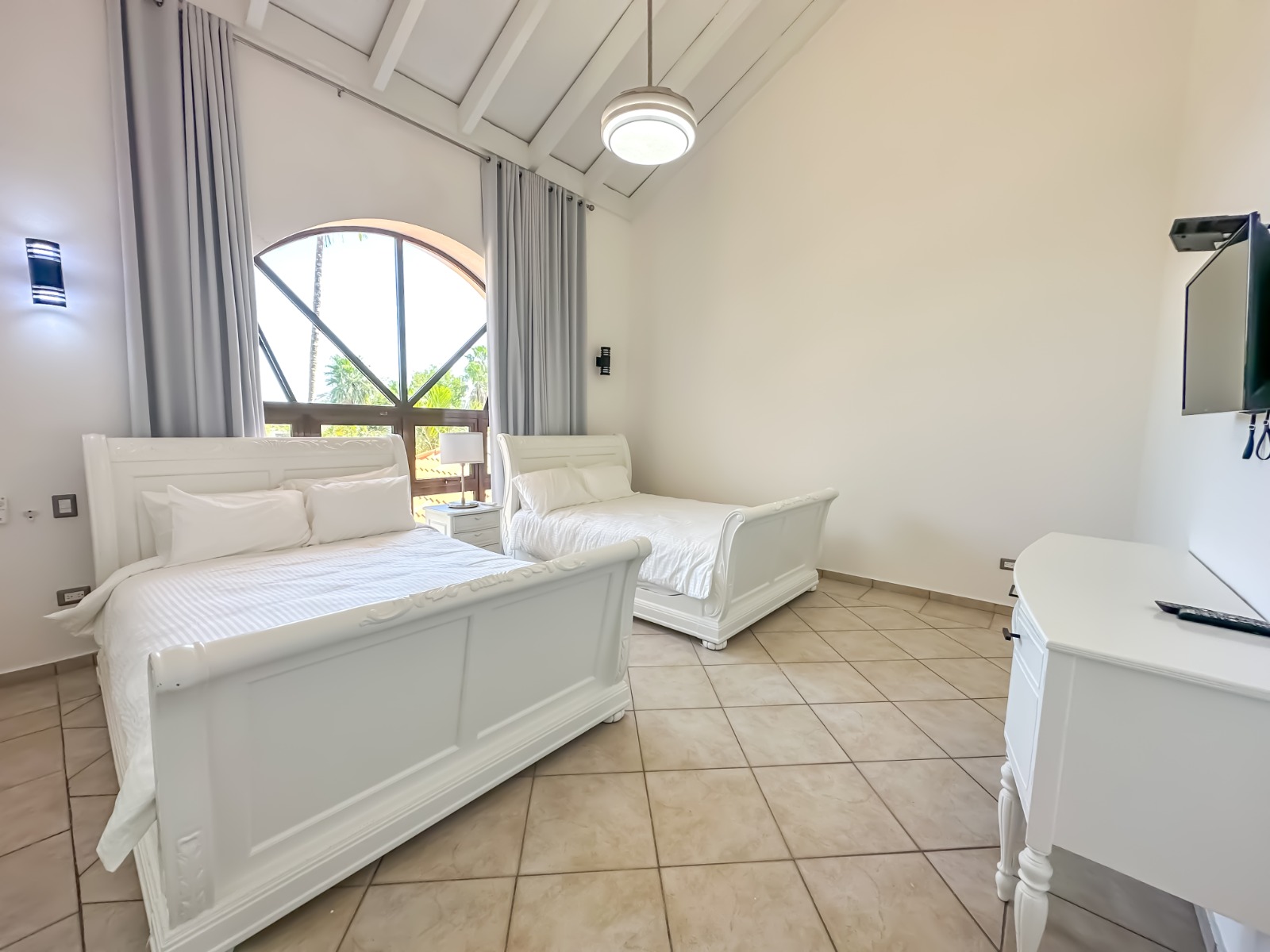 Secondary lounge at a private villa at Casa de Campo.