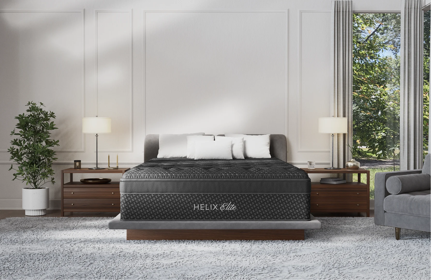 Helix Midnight Elite luxury hybrid mattress