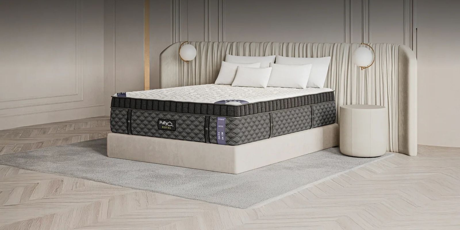 Puffy Royal Hybrid mattress profile detail