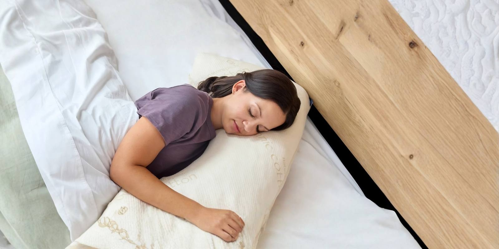 Naturepedic Side Sleeper Pillow lifestyle