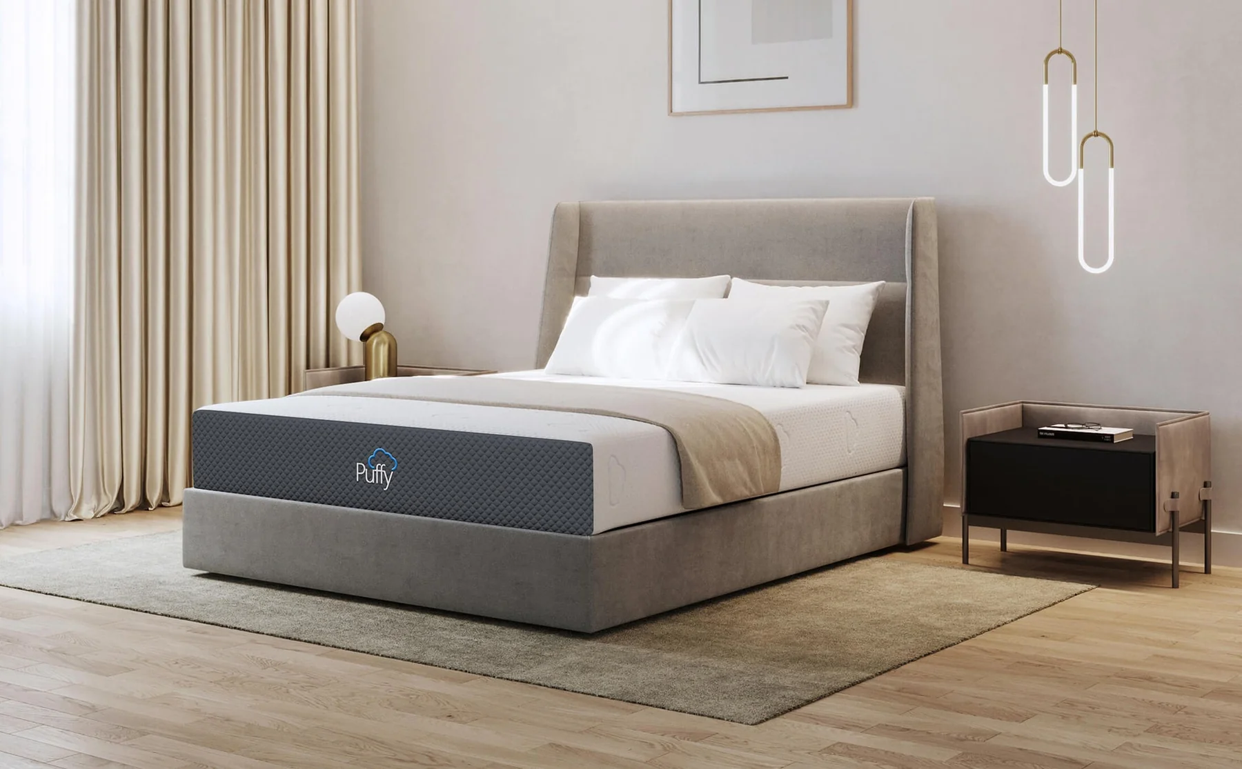 Puffy Mattress profile and cover detail