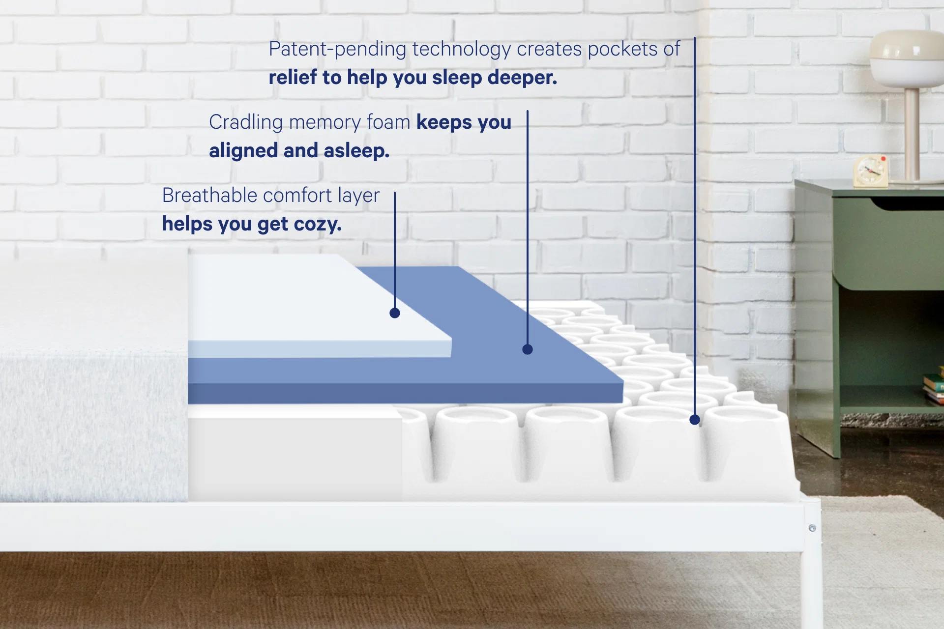 Casper Cloud One plush foam construction