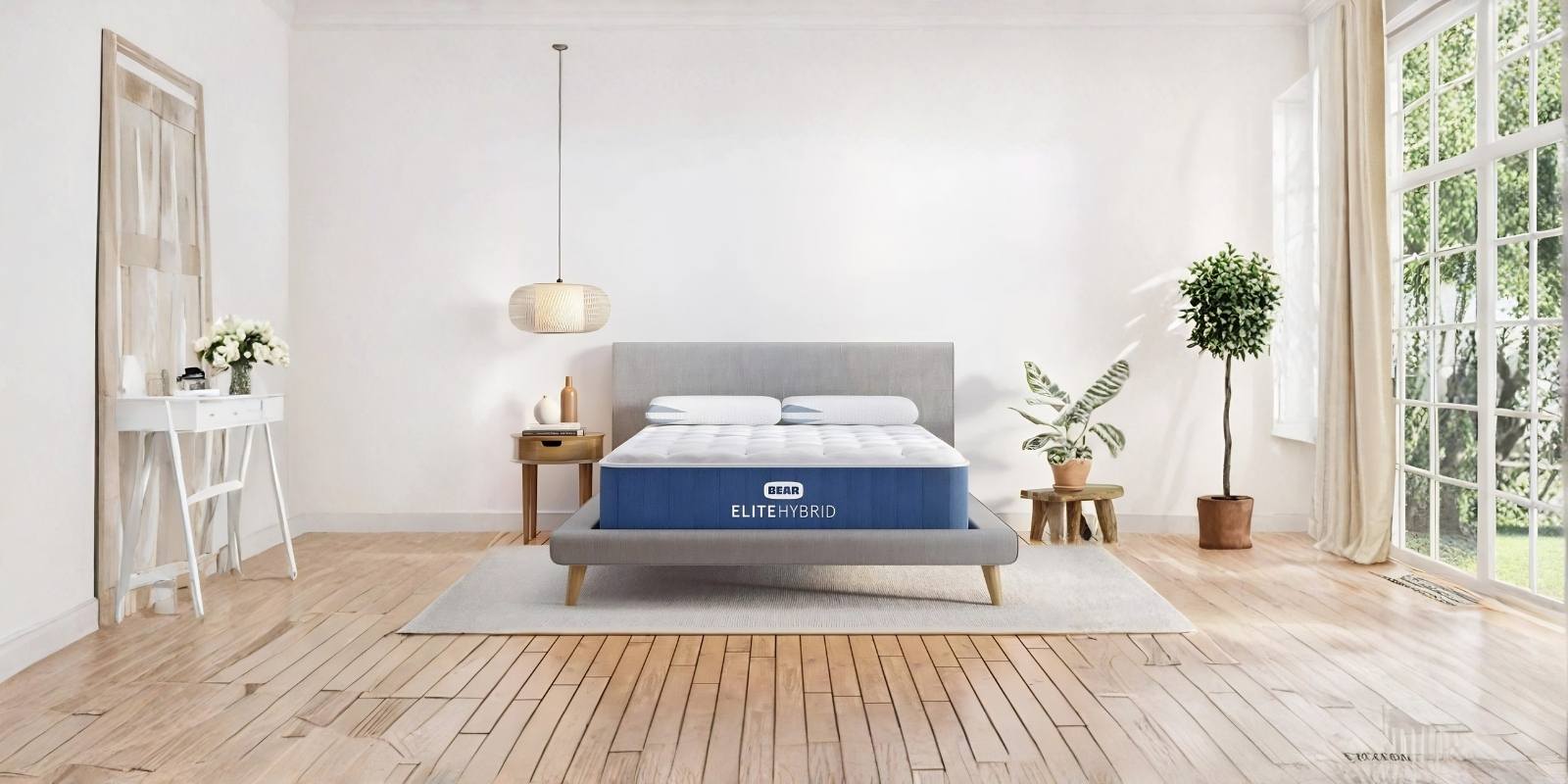 Bear Elite Hybrid in a modern bedroom