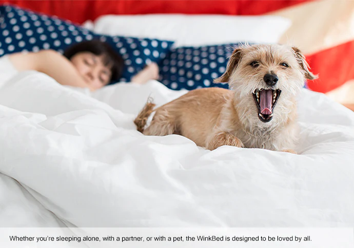The WinkBed gel-infused Euro-pillow top