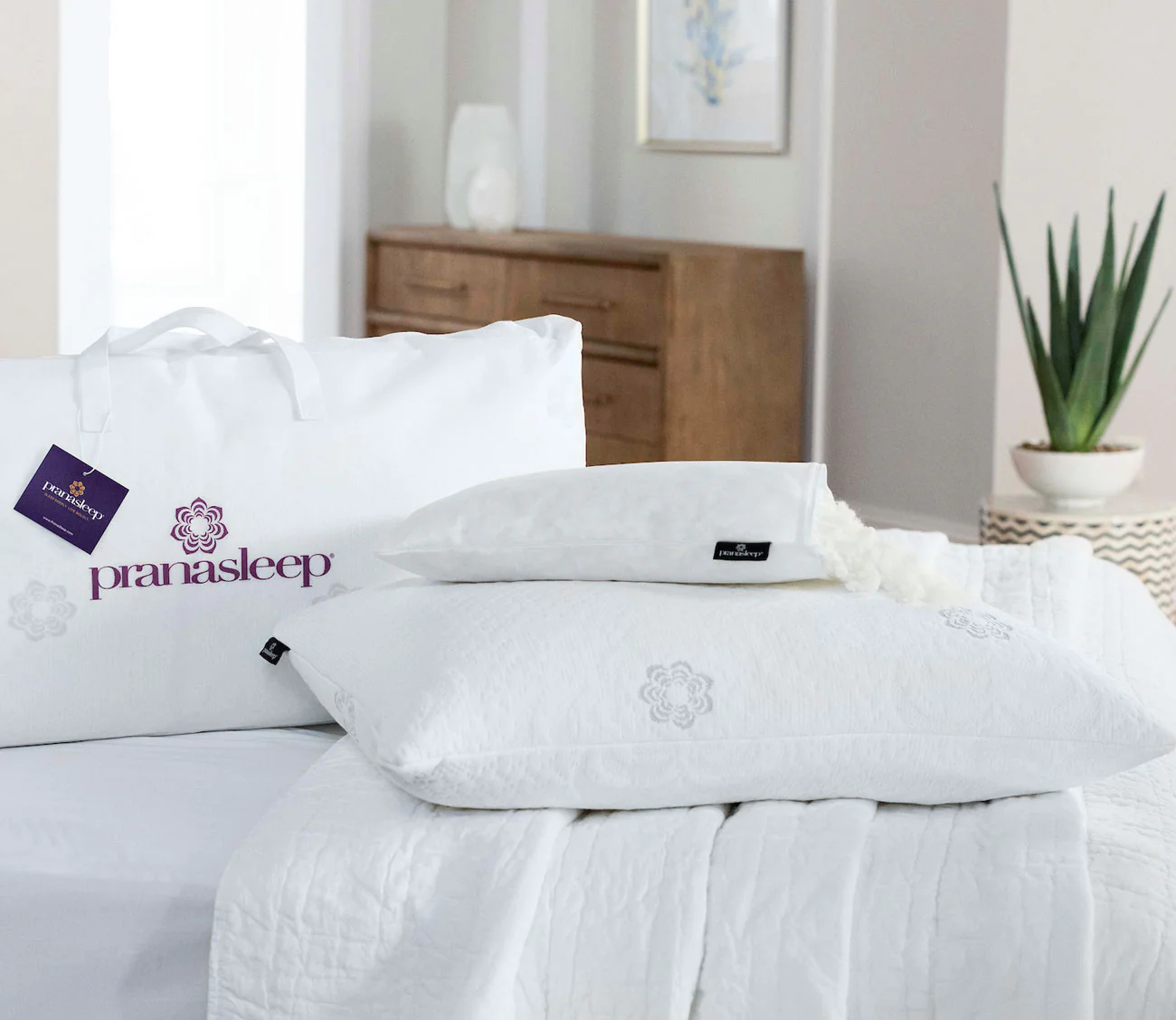 PranaSleep Dharma Adjustable Latex Pillow