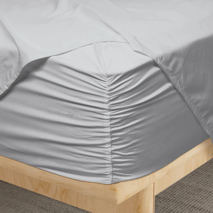PureCare Weightless Cotton Sheets in Coastal Gray, detail