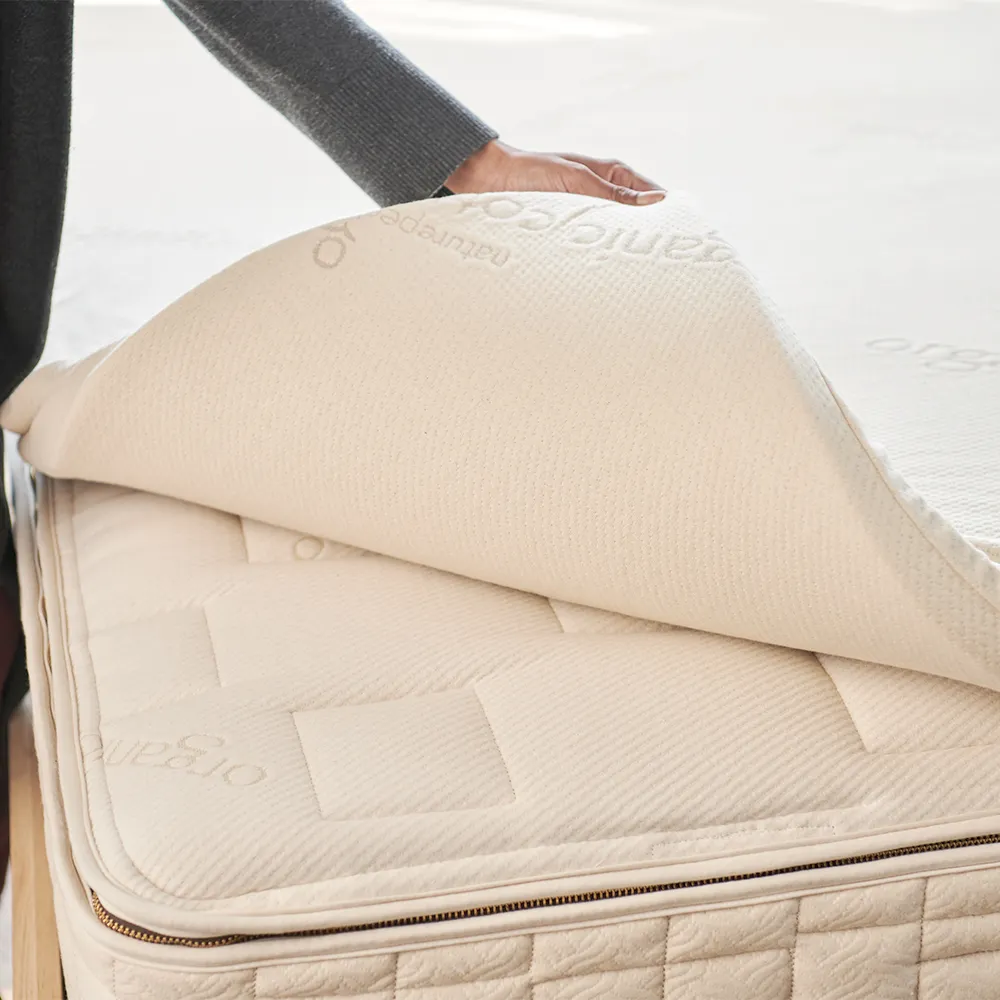 Naturepedic Adagio 2 inch organic latex mattress topper at Mattress Lux