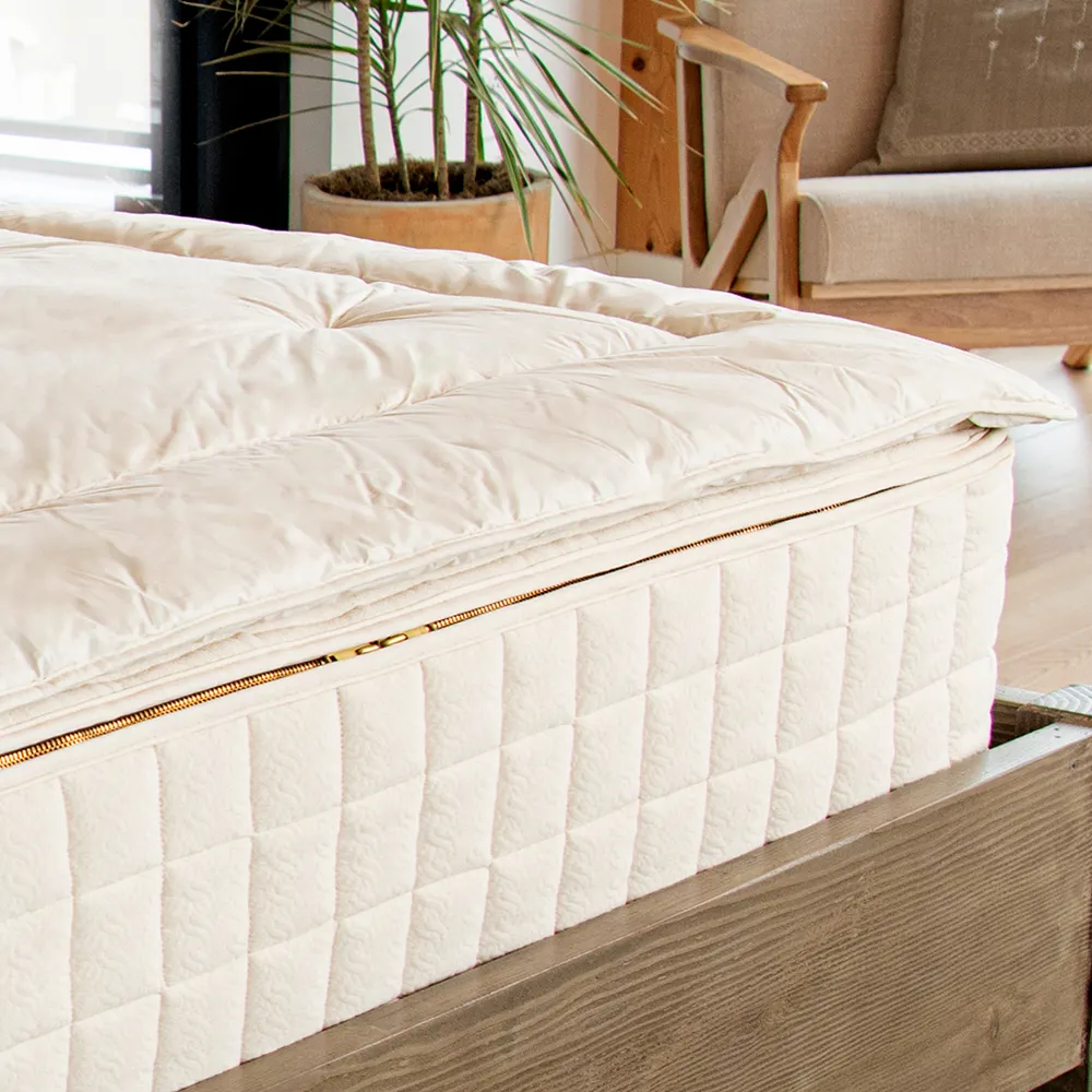 Naturepedic Alpaca 2 inch wool mattress topper at Mattress Lux