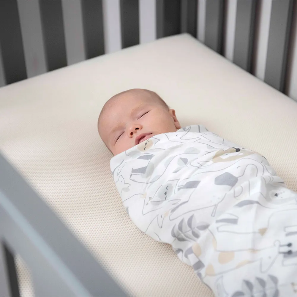 Crib mattress detail