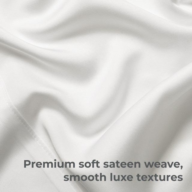 Resort Bamboo Sheets box-stitch seam detail