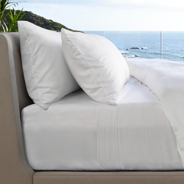 Resort Bamboo Bed Sheets editorial shot