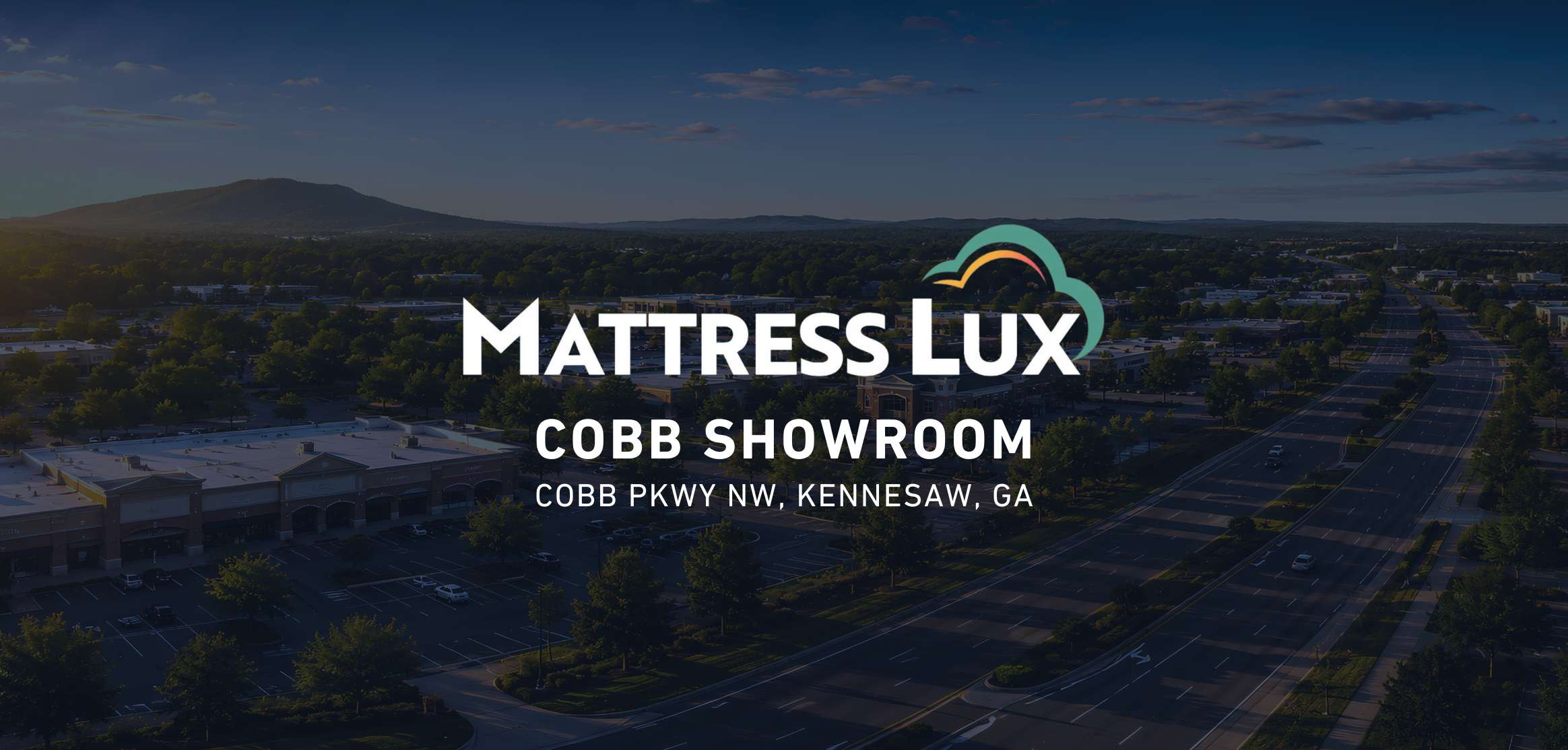 Mattress Lux Cobb Parkway showroom in Kennesaw, GA