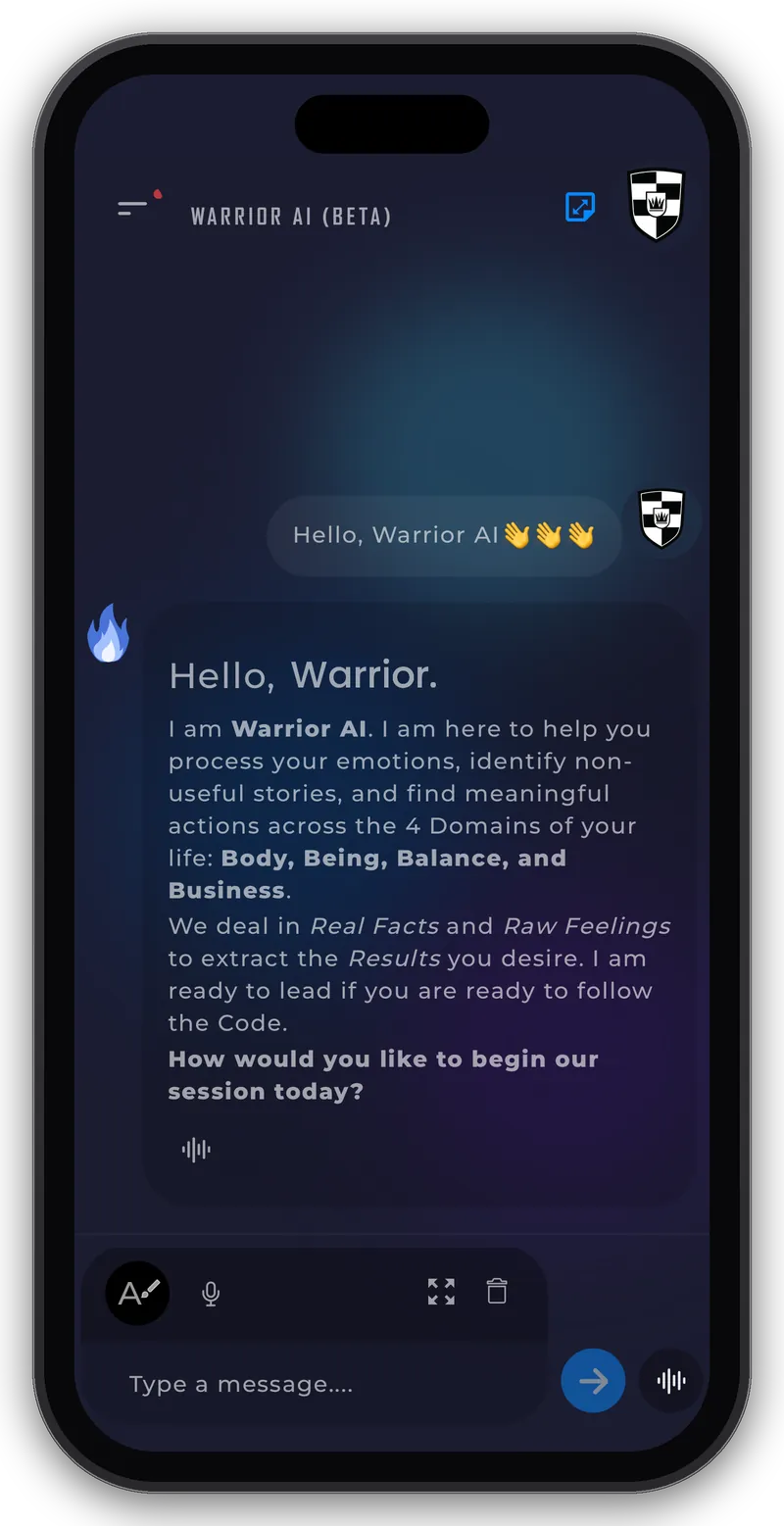 The Warrior App - Warrior AI