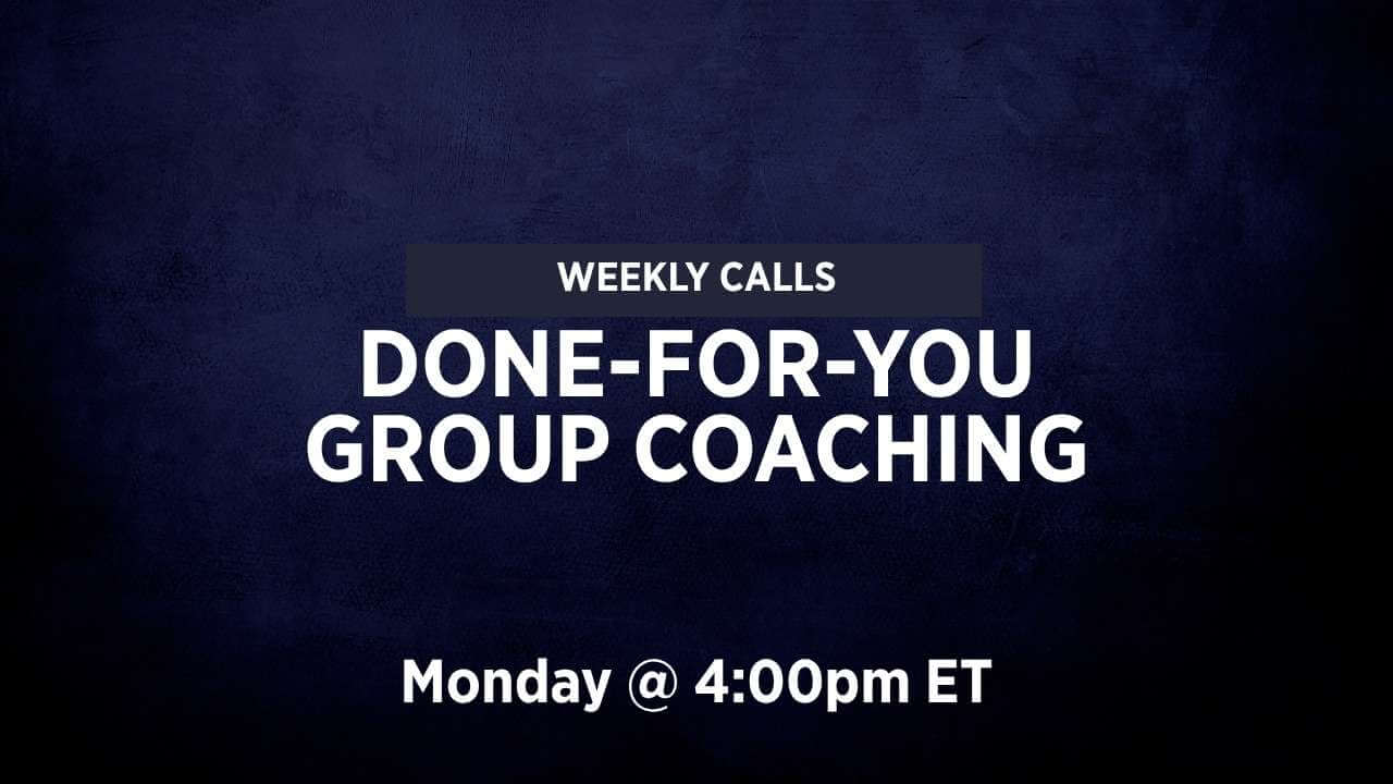 DFY Group Coaching