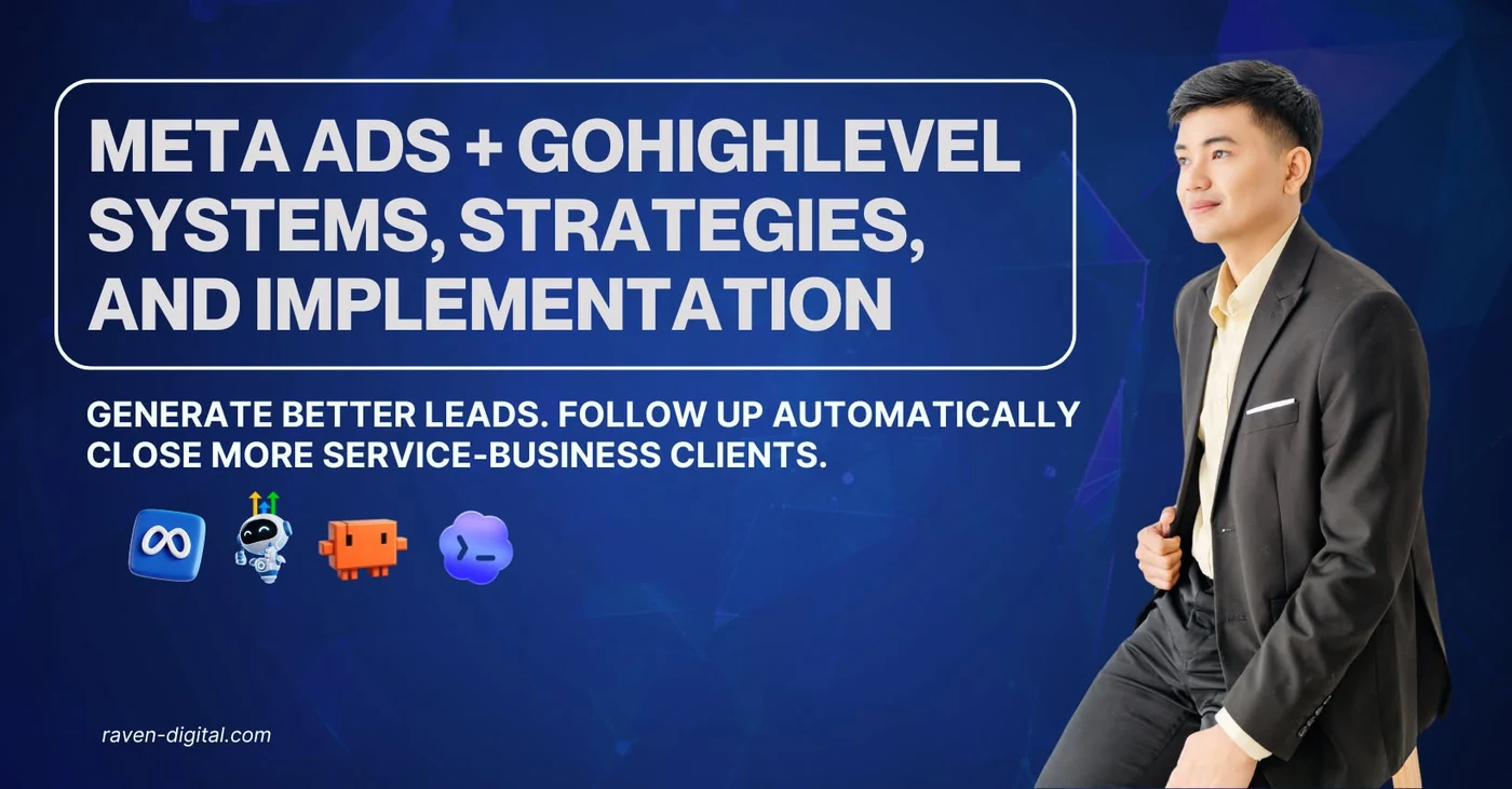 The Facebook group cover: Meta Ads + GoHighLevel systems, strategies, and implementation