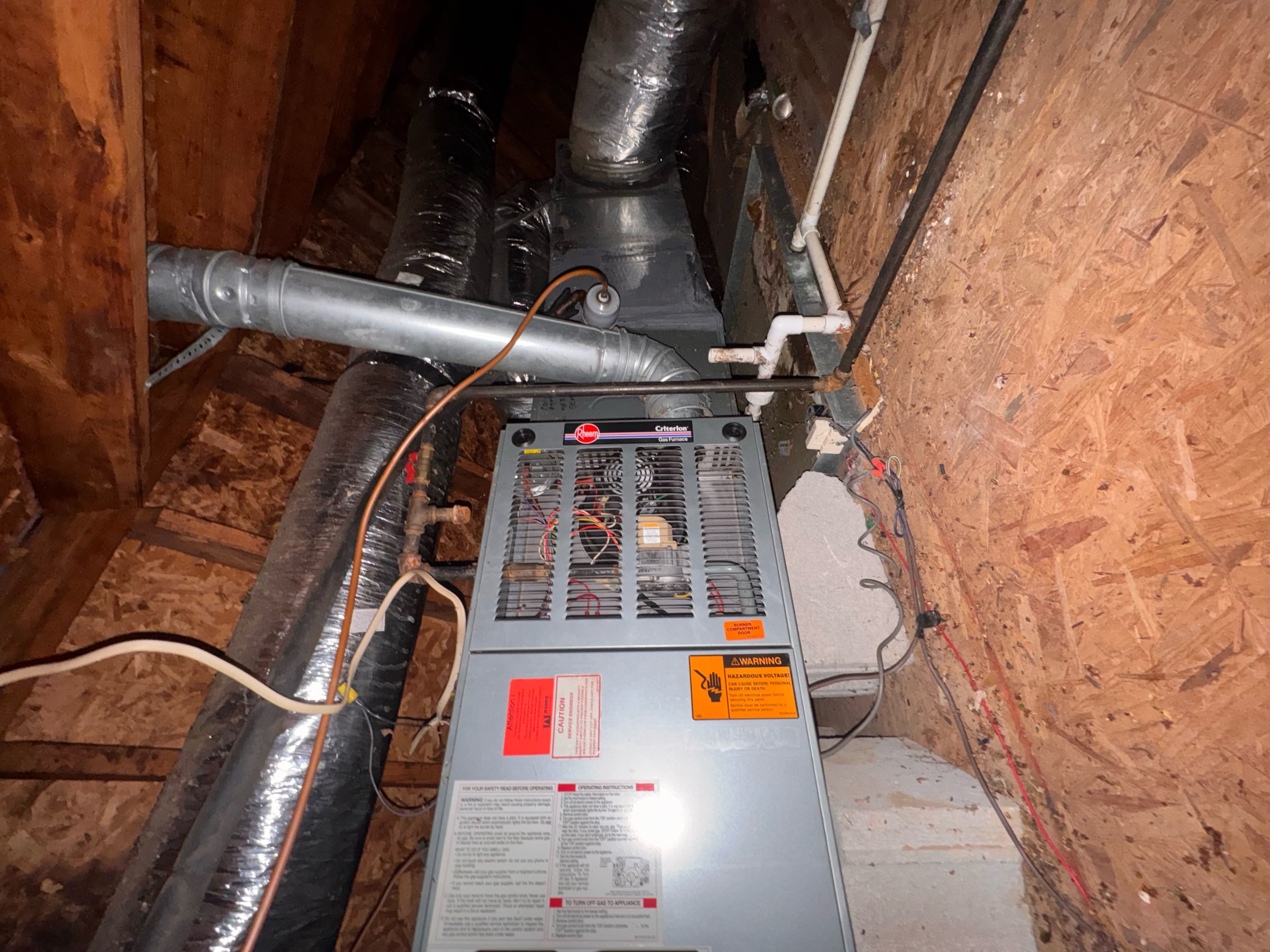 Outdoor HVAC condenser unit installed on concrete pad in Middle Tennessee