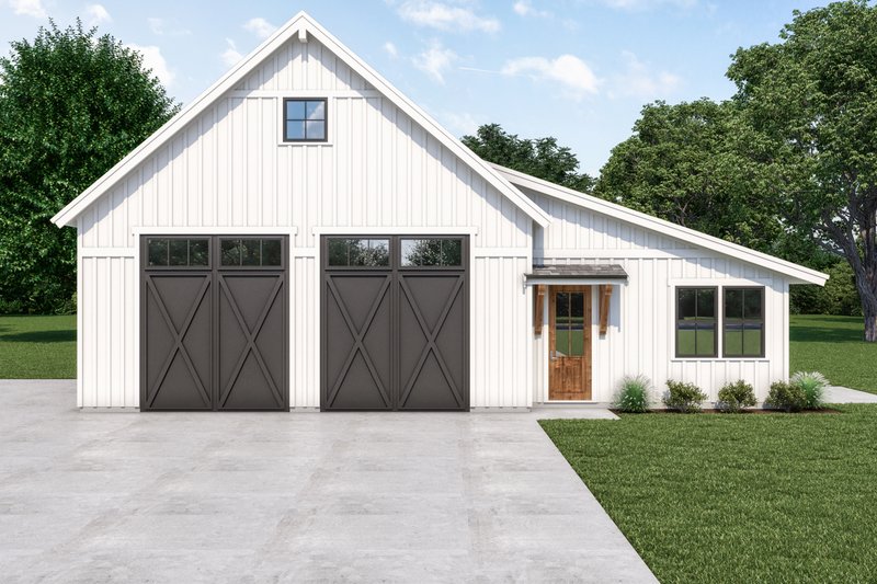 Barndominium with shop and attached living quarters