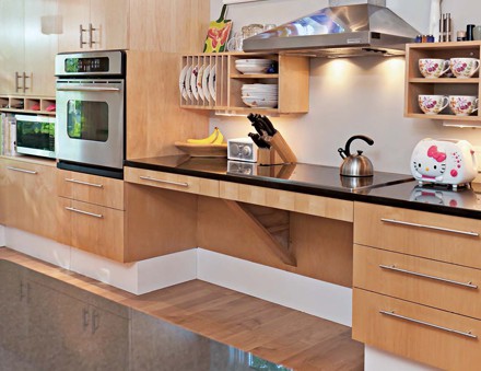 Accessible kitchen design in an ADU