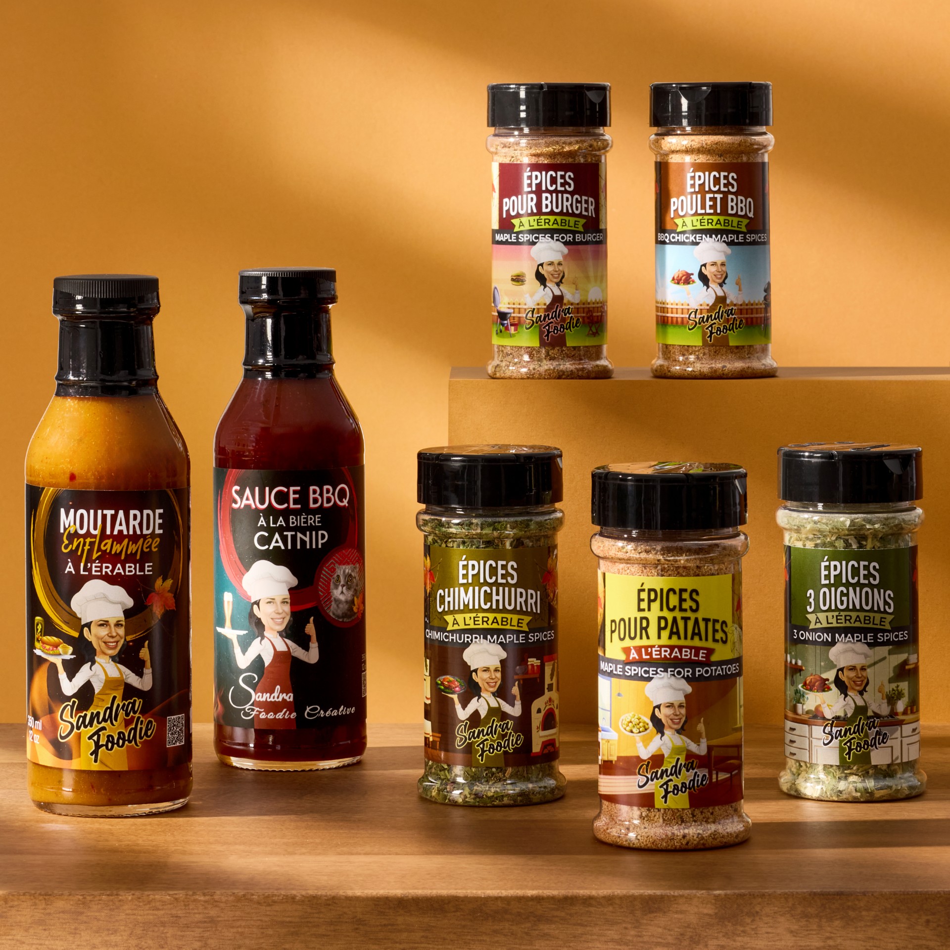 La gamme de produits Sandra Foodie