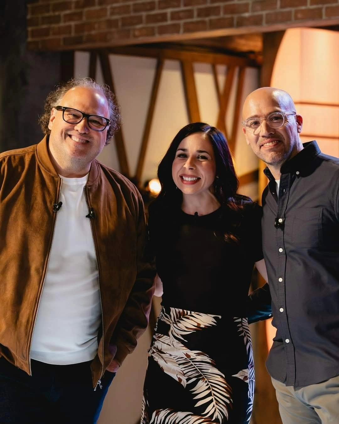 Sandra sur un plateau de tournage